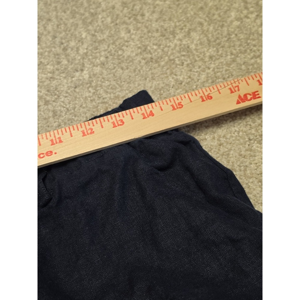 Quince 100% European Linen Pull On Tapered Ankle Pants Deep Navy - Size Small - Picture 6 of 7
